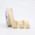 Einfarbige Baumwollband Rolle 2.5cm beige Stoffband für Geschenkverpackung Blumenstrauß Schleifen. - Khaki