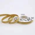 1cm solid color double-sided satin ribbon for flower bouquet gift wrapping and bow knot - 1.0cm / Gold