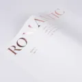 Waterproof floral wrapping paper with elegant rose gold foil romantic text design for DIY gifts. - Romantic Model C (Rose Gold + White) / 10 Sheets Pack
