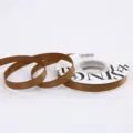 1cm Brown Double-Faced Satin Ribbon for Gift Wrapping, Flower Bouquets, and DIY Crafts Deco. - 1.0cm / Coffee