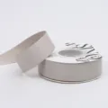 Light Grey Satin Ribbon 1cm Double Sided Silk Ribbon for Gift Wrapping & Flower Bouquets - 2.5cm / Light Gray