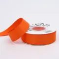 Orange satin ribbon roll for flower bouquet gift wrapping and craft bow decoration - 2.5cm / Orange