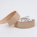 Solid color double-sided satin ribbon for gift wrapping, flower bouquets, and crafts decoration. - 2.5cm / Nude