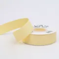 Light yellow solid color satin ribbon 1cm width, perfect for gift wrapping and floral decoration. - 2.5cm / Milk Yellow