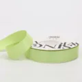 1cm light green solid color double-faced ribbon for flower bouquet packaging and gift decoration - 2.5cm / Bean Green