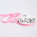 1cm pink double-faced satin ribbon for gift wrapping, flower bouquets, and party decoration. - 1.0cm / Peach