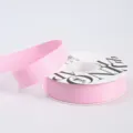 Pink double faced satin ribbon roll for gift wrapping, crafts and floral bouquets. - 2.5cm 20 Yards / Water Pink
