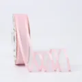 Pink sheer organza ribbon with satin edge for gift wrapping, floral bouquets, and DIY crafts. - 2.5cm*20 Yards / Pale Pink