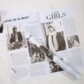 Carta da regalo per fiori impermeabile in stile giornale inglese vintage per bouquet e mazzi. - Stile Ragazza / Confezione da 20 / Blu chiaro di luna