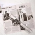 Carta da regalo impermeabile giornale inglese, materiale vintage per bouquet di fiori. - Stile Ragazza / Confezione da 20 / Rosa loto
