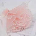 Korean style pearl wavy mesh flower bouquet wrapping paper DIY decorative floral tulle net. - Pearl Yarn / 28cm*5 Yards / Korean Pink