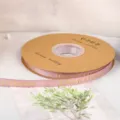 Pink gold stamped ribbon 1cm, DIY bouquet decorative bow wrapping gift ribbon grosgrain ribbon - Width 1cm * Length 45 Yards / Taro