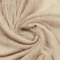 Cream wrinkled gauze fabric for photography background and floral decoration, soft mesh material. - Coffee