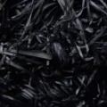 Black shredded paper raffia gift box filler packaging material for decoration and boxes - Black / Pack