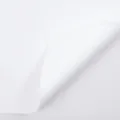 Waterproof monochrome flower wrapping paper in white, ideal for Korean rose bouquets. - Pack of 20 / Ceramic White