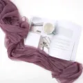 Purple pleated mesh photography background cloth for floral styling and product backdrop decor. - Dusty Pink