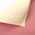 Double-sided dual-color floral wrapping paper for bouquet packaging, waterproof floristry supply. - Red Bean + Ivory 243