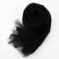 Black pearl mesh fabric for flower bouquet wrapping, tulle decoration and photography background. - 1.6m Pack / Black