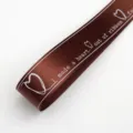 Nastro in raso stampato con lettere inglesi marroni da 2,5 cm per confezione di bouquet DIY - Caffè*2.5cm*50Yards / Caffè