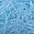 Light blue shredded paper filler for gift boxes, decorative crinkle paper material for packaging. - Light Blue / Pack