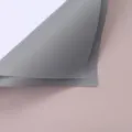 Double-sided two-tone waterproof flower wrapping paper for bouquets, florist packaging material. - Nude Pink + Cement Gray 122