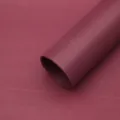 Waterproof embossed floral wrapping paper for DIY bouquets and gift wrapping supplies. - Pack of 20 / Burgundy