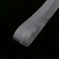 2.6cm white sheer organza ribbon for flower wrapping, gift packaging, and DIY bow crafts. - Charismatic Gray