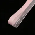Pink sheer ribbon 2.6cm wide for gift wrapping, flower bouquet packaging and DIY bows. - Fairy Pink