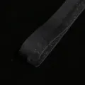 2.6cm black shimmering organza ribbon variant for gift wrapping and DIY crafts. - Charming Black