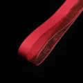 Red organza ribbon satin trim 2.6cm wide for gift wrapping, floral packing and DIY crafts. - Charm Red