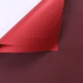 Waterproof double-sided two-color floral wrapping paper ideal for professional bouquet packaging. - Sub-Red + Dark Red 011