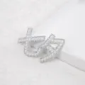 520 Perle Strass Numero Carta Inserimento Bouquet di Fiori Scatola Regalo Accessorio - Stile Numero 520 / 5 Pezzi / Bianco