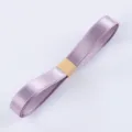1cm lavender satin ribbon solid color silk ribbon for gift wrapping, bouquet and DIY crafts. - Lilac Purple