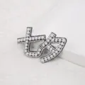 Accessorio DIY Perla Strass 520 a forma di numero per scatola regalo e bouquet - Stile Numero 520 / 5 Pezzi / Nero