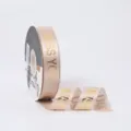 2.5cm pink gold stamping ribbon letter I miss you gift wrapping DIY floral bow satin ribbon - 2.5cm x 45 Yards / Nude