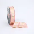 Pink satin ribbon, 2.5cm gold foil I Miss You printed gift wrapping ribbon, DIY crafts. - 2.5cm x 45 Yards / Pink