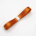 Orange Satin Ribbon 1cm Solid Color Ribbon for Gift Wrapping Bouquet Packaging DIY Bows - Hermès Orange
