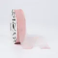 2.5cm wavy edge organza ribbon pink sheer ribbon for DIY flower bouquet gift wrapping - 2.5cm*20 Yards / Light Pink