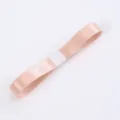 1cm solid color satin ribbon for floral packaging, handmade DIY bow crafts, gift wrapping. - Pink