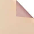 Waterproof dual-color flower wrapping paper, thick bouquet material in beige and mauve. - Pack of 20 / Bean Paste + Sandy Tea