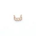 Roségoldener Earcuff aus Edelstahl mit einem eleganten hohlen Herzmuster-Design - Hohles Herz Stil (HY862) / Innendurchmesser 8mm / Roségold