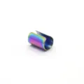 Regenbogen galvanisierte 304 Edelstahl Ohrmanschette Clip-On Ohrring ohne Loch Variante - Glatter Zylinder-Stil(HY862) / 13mm x 8mm / bunt