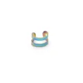 Edelstahl Earcuff gefärbt in Regenbogenfarben doppellagig ohne Piercing - Doppelschichtiges offenes Design (HY862) / Innendurchmesser 8mm / bunt