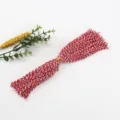 Cordino bicolore rosso e bianco per confezioni regalo e decorazioni artigianali - Corda di cotone rosso da 25 cm (circa 100 pezzi)