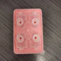 Bandeja de hielo de silicona rosa con forma de fantasma para whisky y bebidas de bar. - Rosa