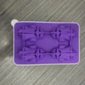 Molde de hielo de silicona con forma de fantasma para whisky, cócteles y fiestas. - Púrpura