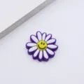 Süßer lila weißer Gänseblümchen Kabelprotektor, Cartoon flexibles Ladekabel Schutz Zubehör. - Sonnenblume Lila