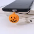 Χαριτωμένο μενταγιόν τηλεφώνου κολοκύθας Halloween από μαλακό λάστιχο PVC αξεσουάρ - Type-C / Κολοκύθα