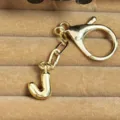 Gold-plated bubble letter J keychain bag charm stylish metal pendant accessories - Letter J