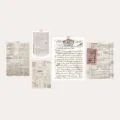 Set of vintage letter decorative cards and postcards, perfect for wall art collage and room decor. - Vintage Letters